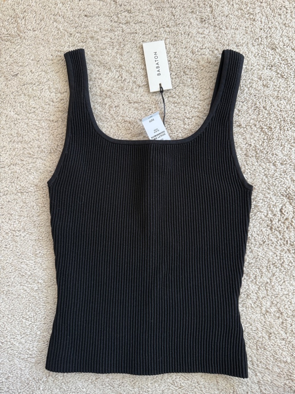 Brand new Aritzia Black Ribbed Tank XS